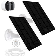 DFTIM front view of 2-pack solar panel kit showing compact packaging and accessories, reliable charging