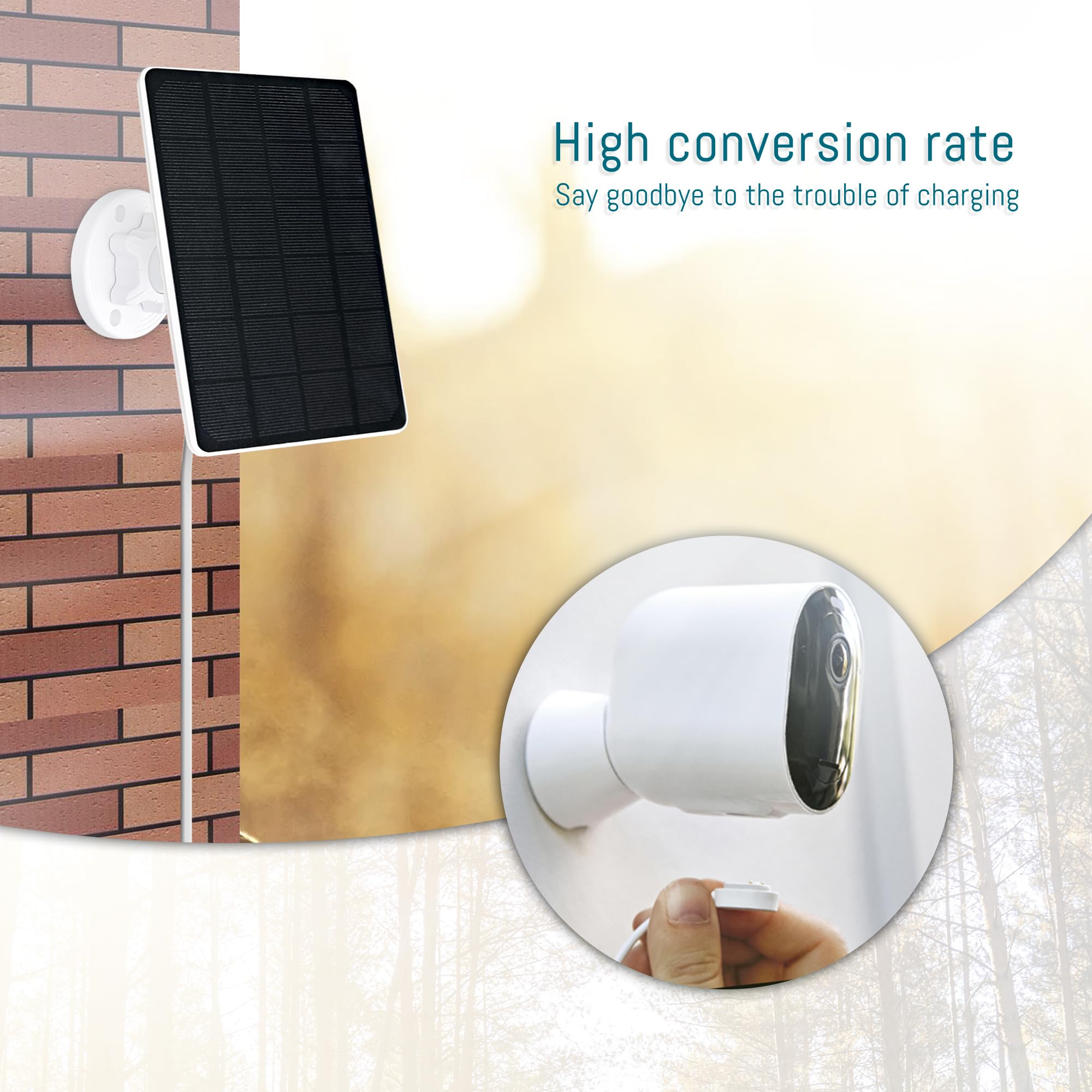DFTIM panel shedding rain while mounted showing IP65 weather resistance for outdoor durability
