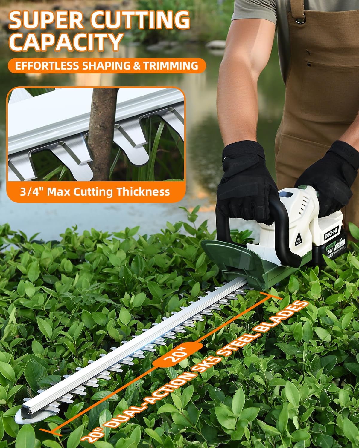 DGQHME close-up of SK5 steel dual-action blades for durable, clean cutting