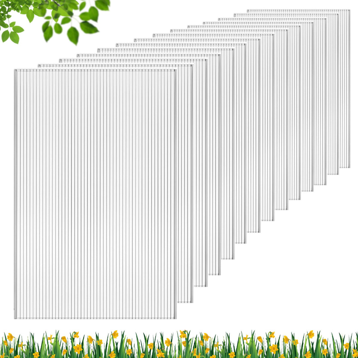 DGSL front view of stacked panels showing clean edges and ready-to-install benefit