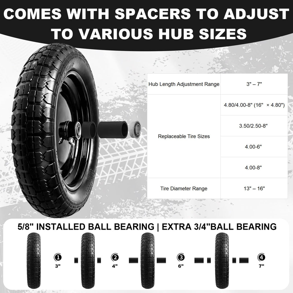 DGSL tire beside ruler for scale showing correct 14.5-inch fit benefit