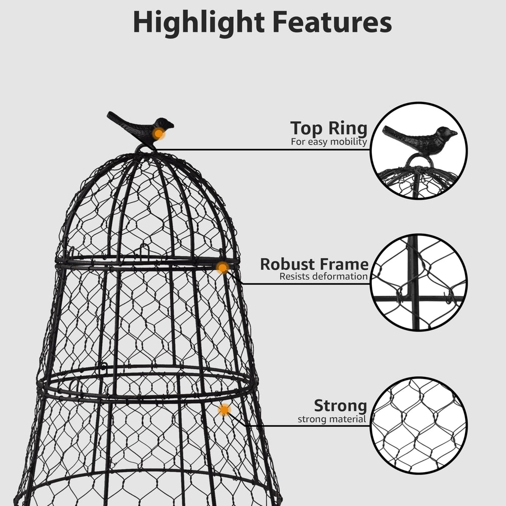 DHAMPOOH hinged top open demonstrating easy watering and pruning access