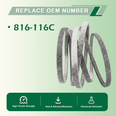 DHLPTX close-up of belt rib pattern highlighting grip and reduced slippage