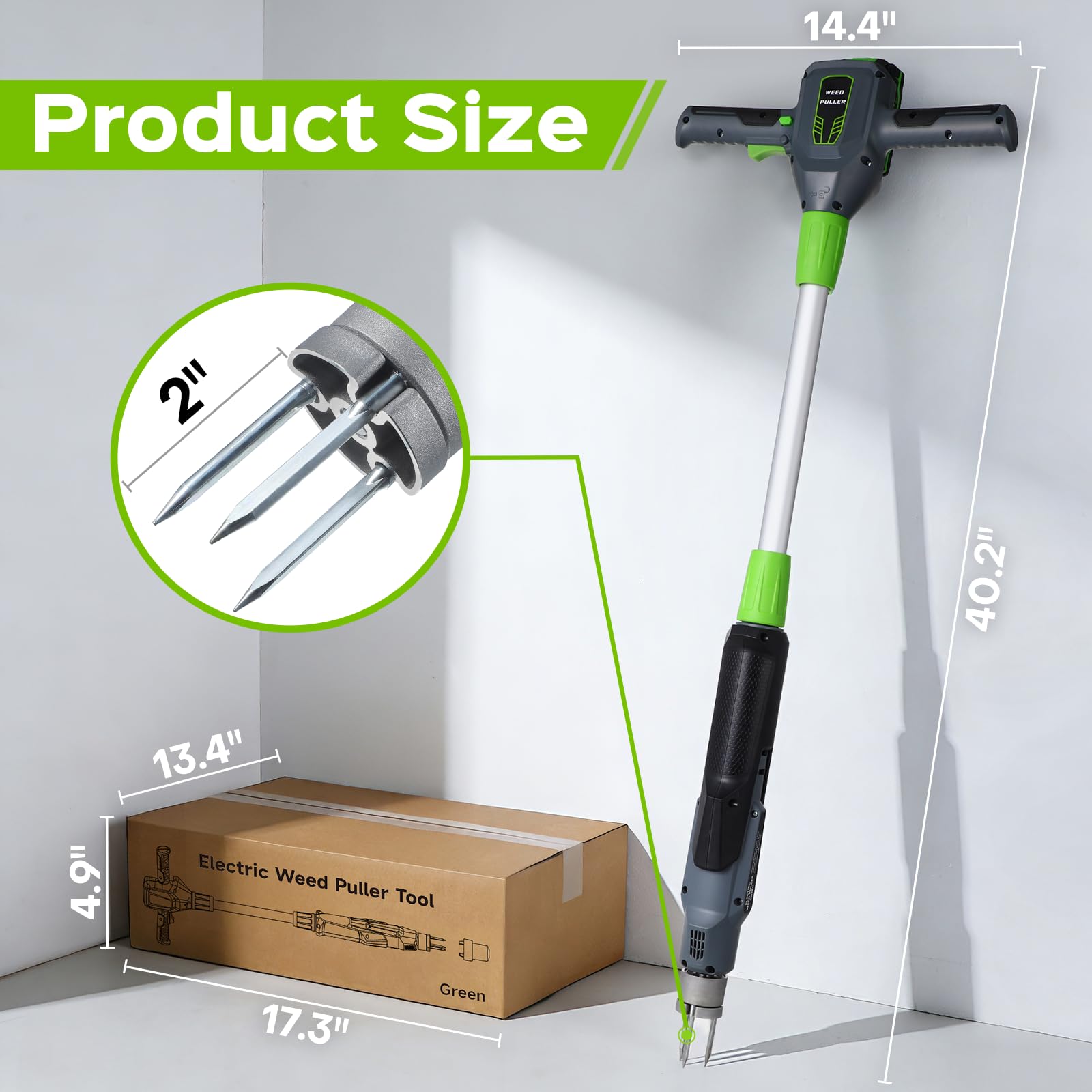 DIAINSKY ejecting pulled weeds with no-hand contact for cleanliness