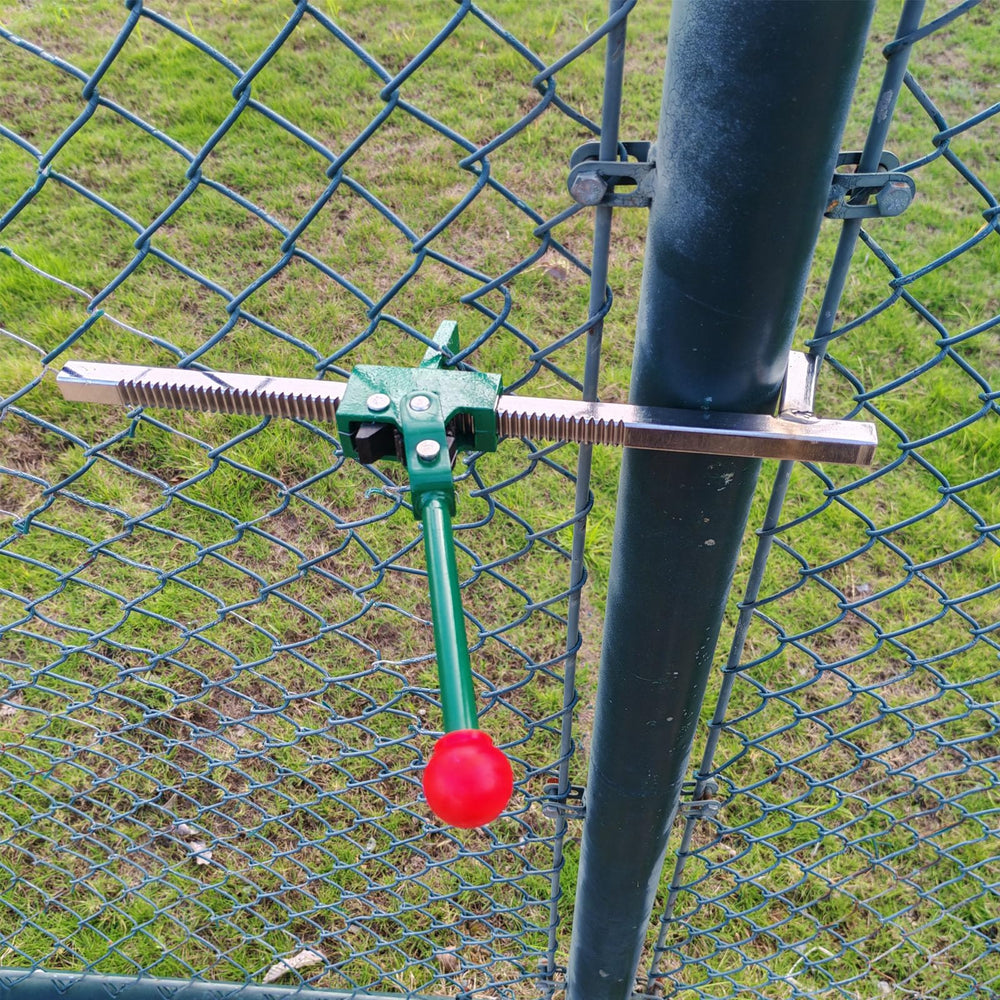 DIANGUOLUZHE tool in use stretching chain-link fence for efficient professional results