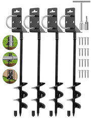 Dibaful anchors front packaging showing four 28 inch anchors and accessories for quick identification and purchase benefit