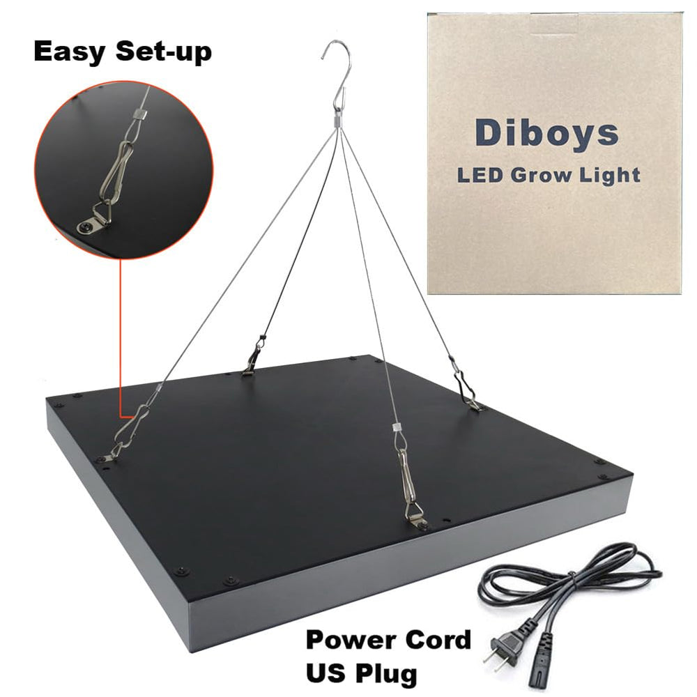 Diboys bulbs installed across greenhouse providing even supplemental lighting