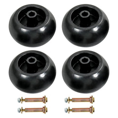 DICMIC front view of 4-piece deck wheel kit showing components and durable finish