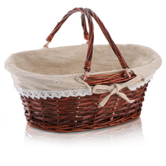 Dicunoy basket front view showing handle and usable capacity