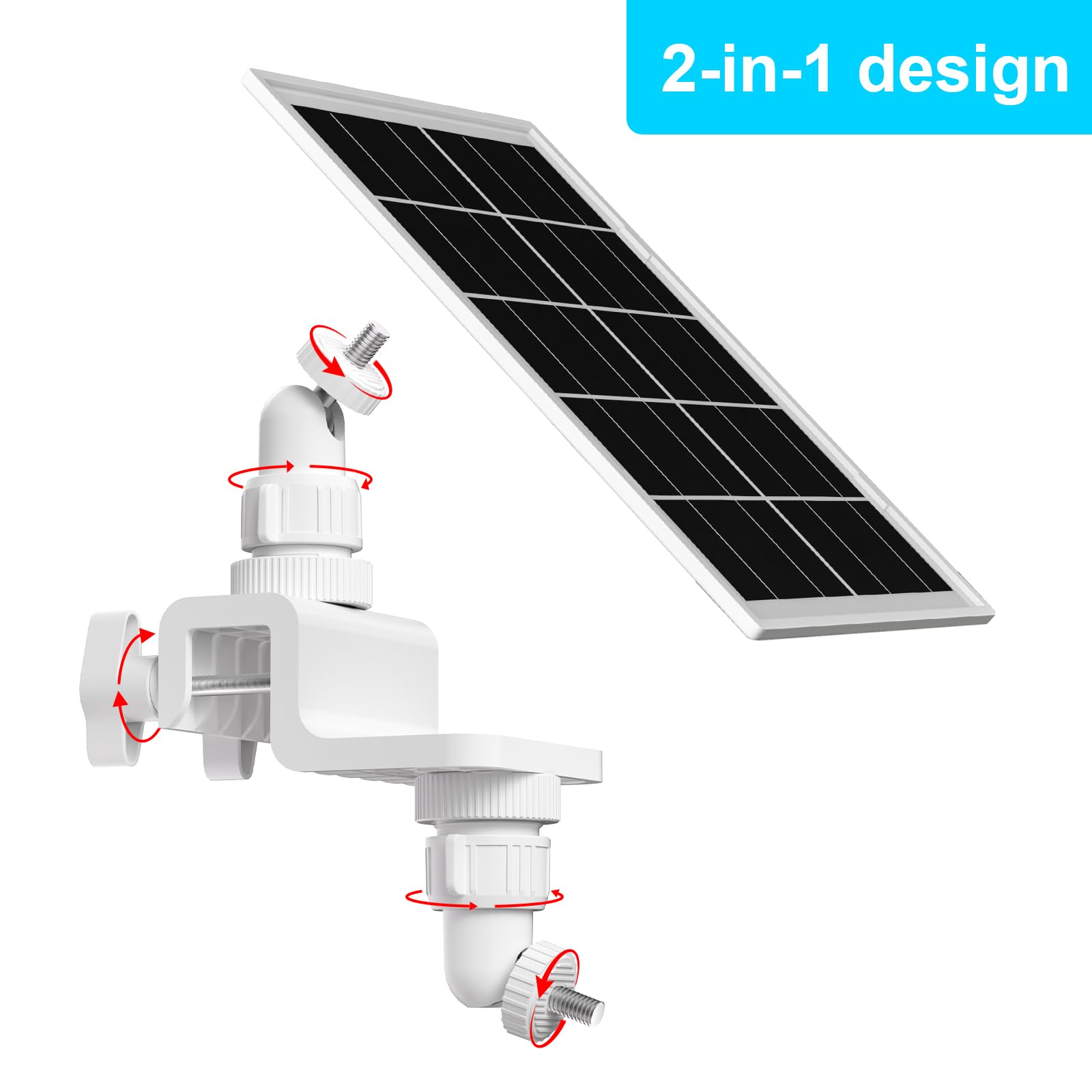 Didalo solar panel and Ring camera mounted demonstrating combined surveillance and power
