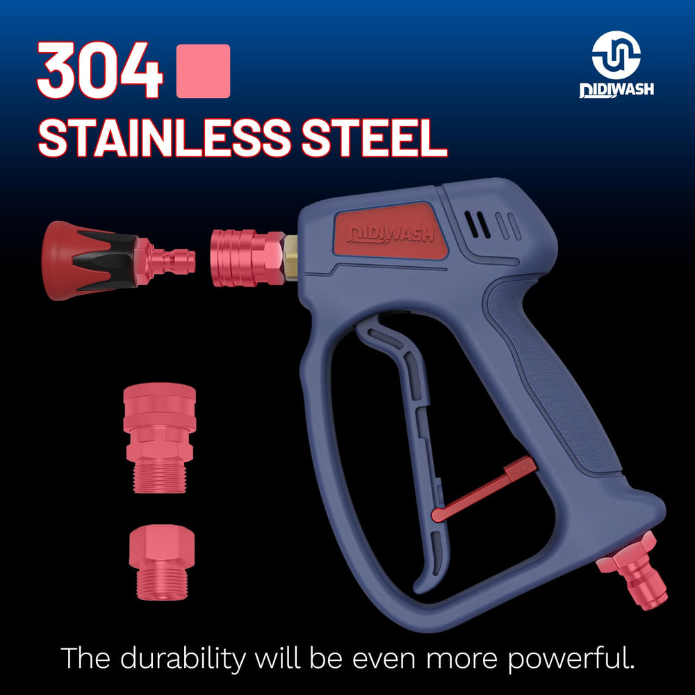 DiDiWash quick‑connect hose kit included for fast hookups and leak‑resistant performance