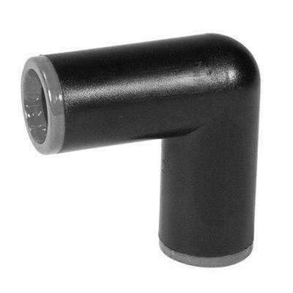 DIG 1/2" compression elbow front view showing compact fitting and secure connection benefit