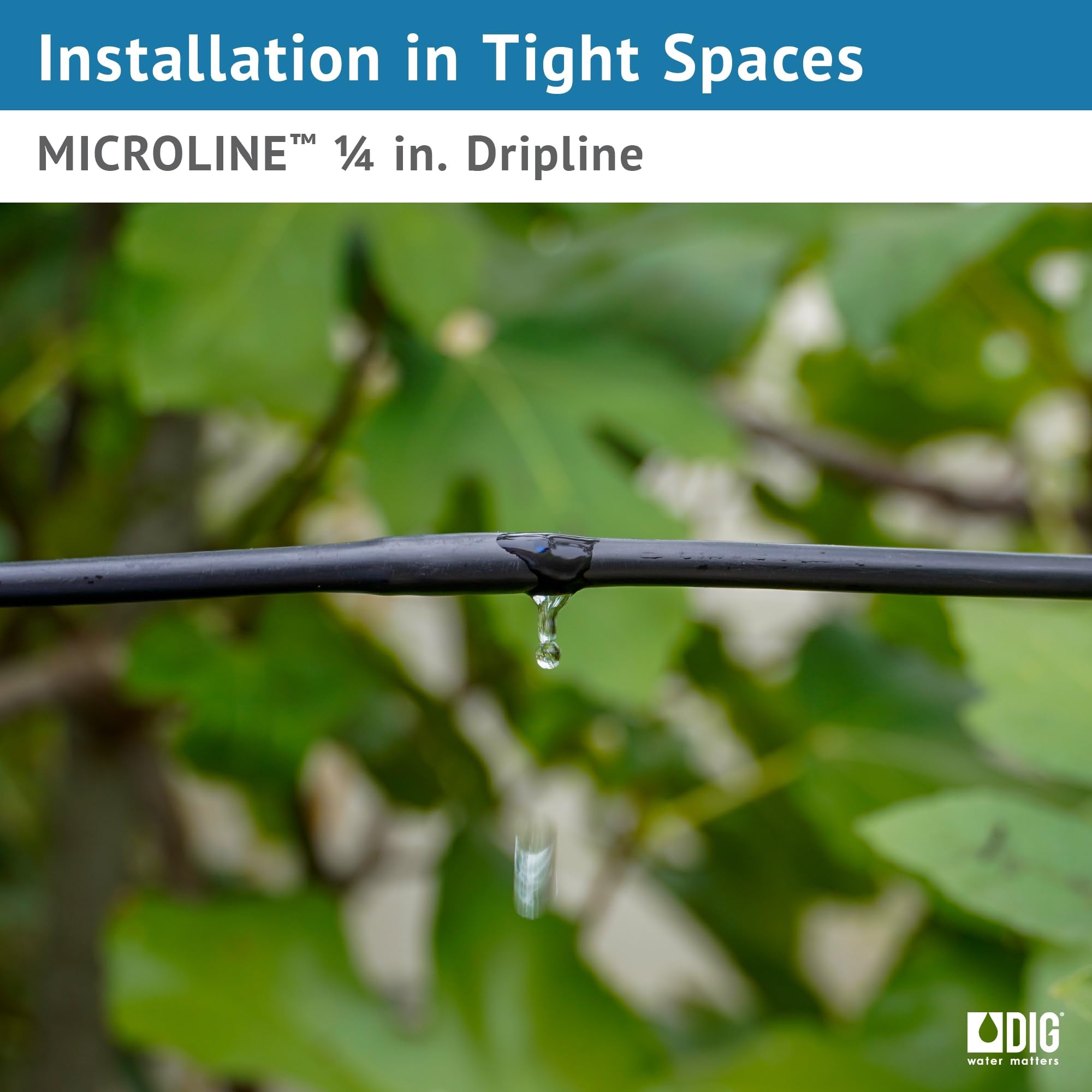 DIG lifestyle garden install showing efficient watering in beds