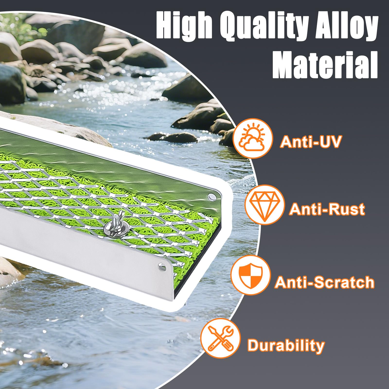 DigNew miner's moss and riffle detail capturing fine particles for improved recovery