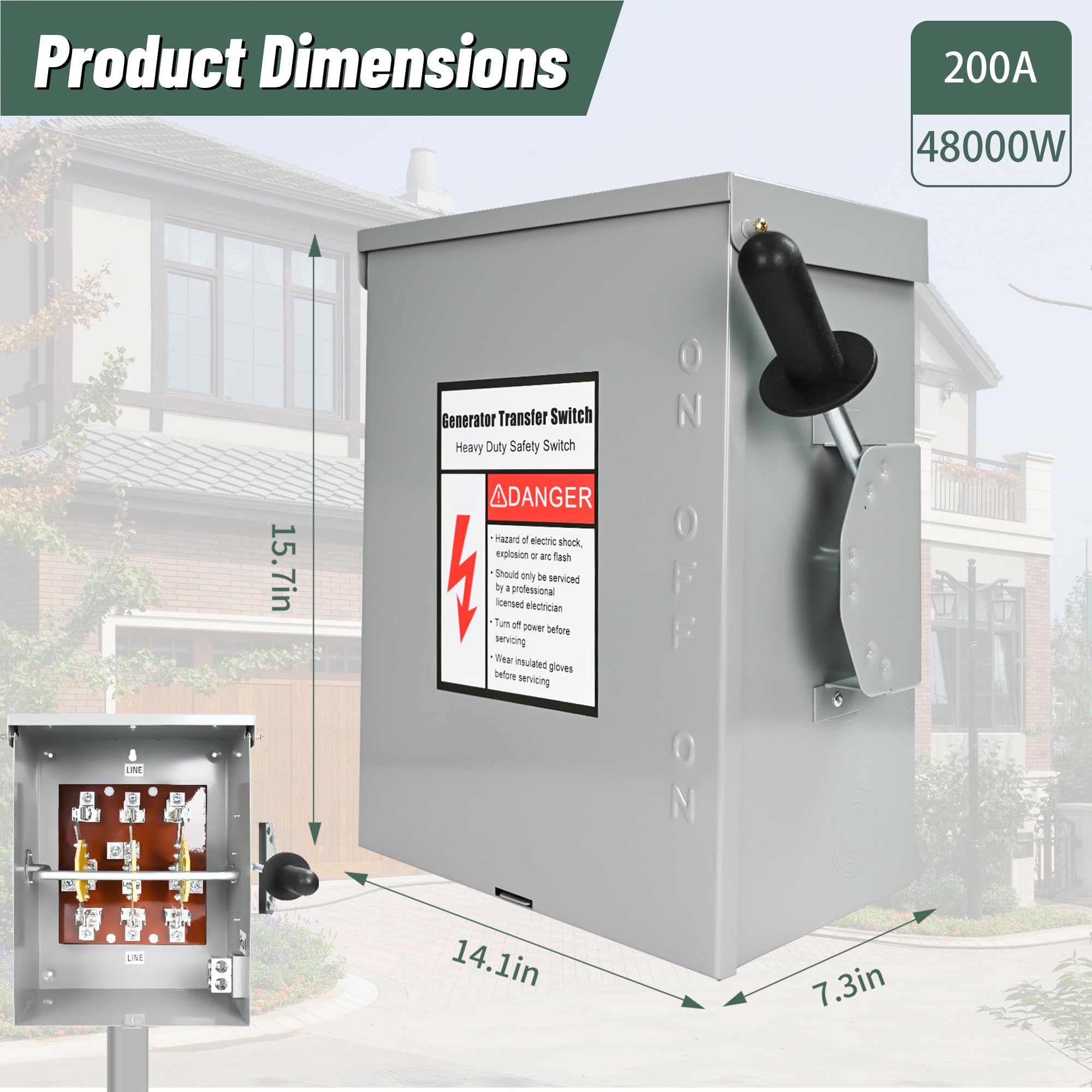Digowers installed outdoors beside meter demonstrating scale and durable outdoor benefit