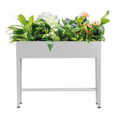 DIGTER front view of raised garden bed showing compact ergonomic benefit