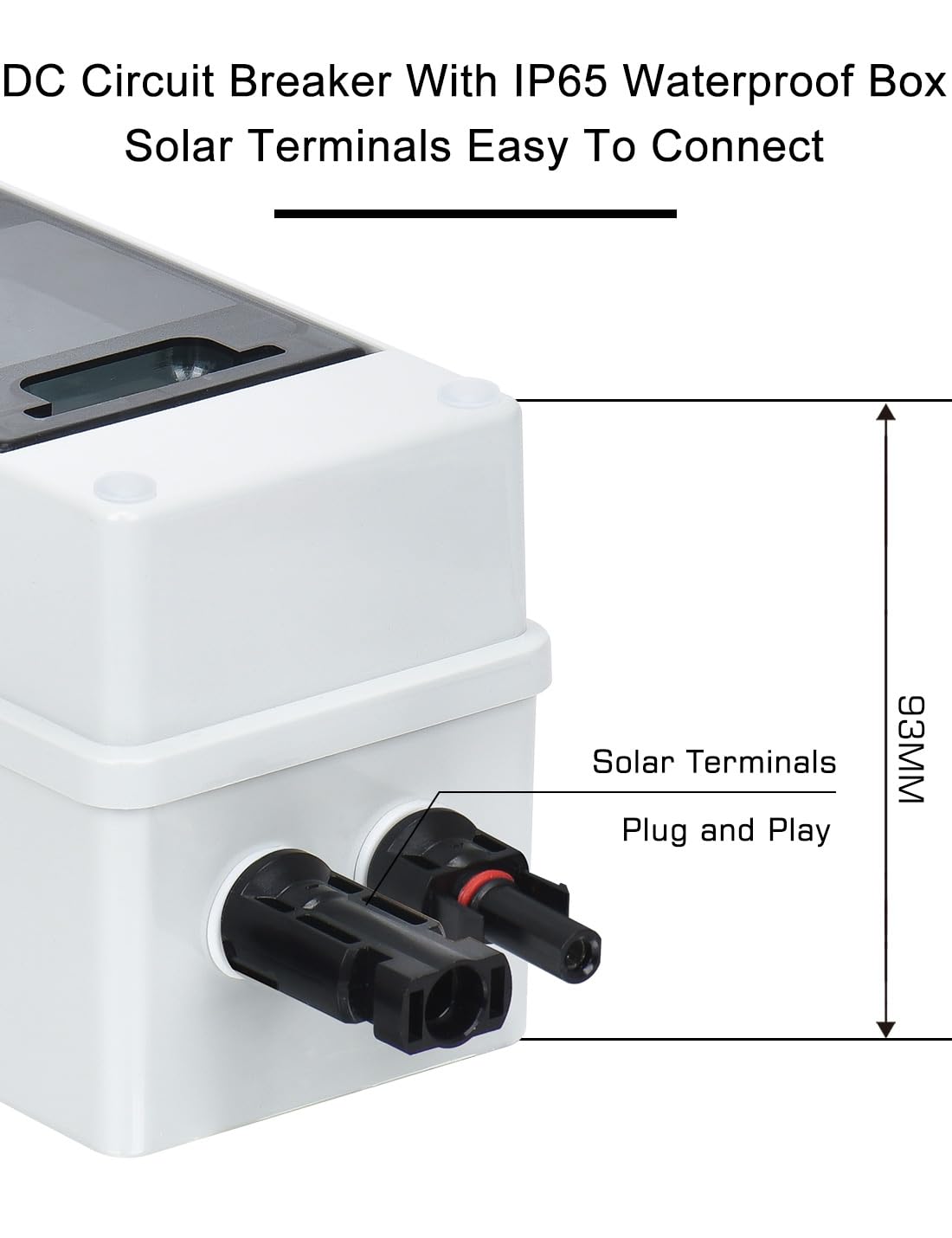DIHOOL lid label with electrical ratings and IP65 marking for clear specification reference