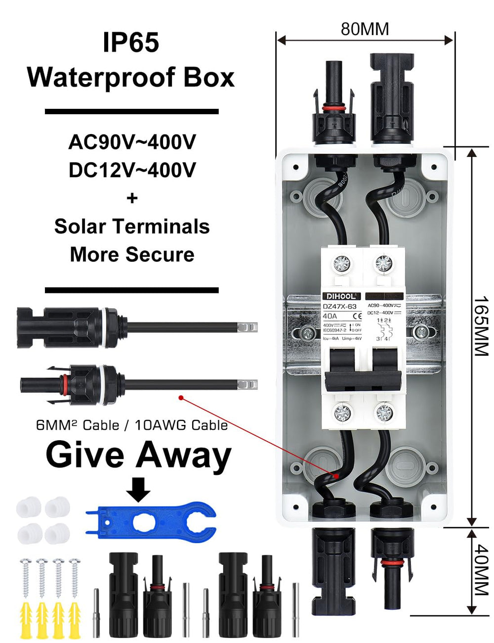DIHOOL mounted on rooftop near solar panels demonstrating outdoor installation durability