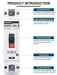 DIHOOL side profile with dimensions highlighting compact size benefit