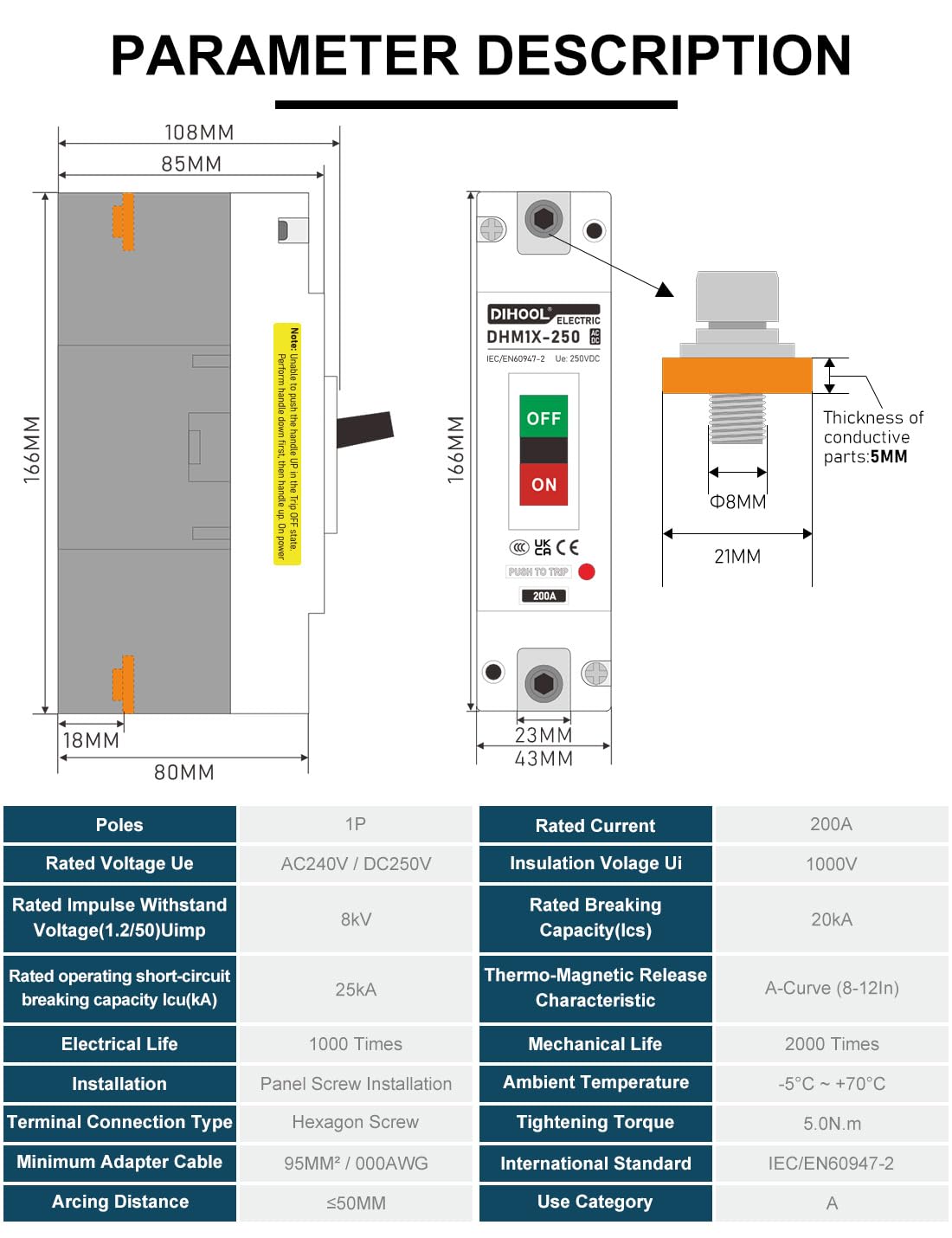 DIHOOL side profile demonstrating compact depth and enclosure fit advantage