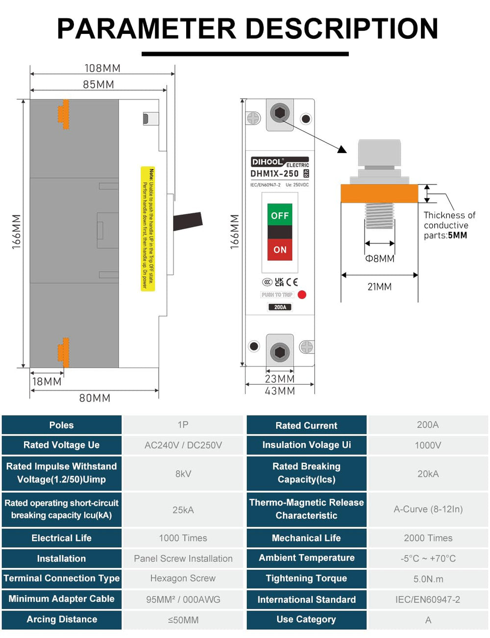 DIHOOL side profile demonstrating compact depth and enclosure fit advantage
