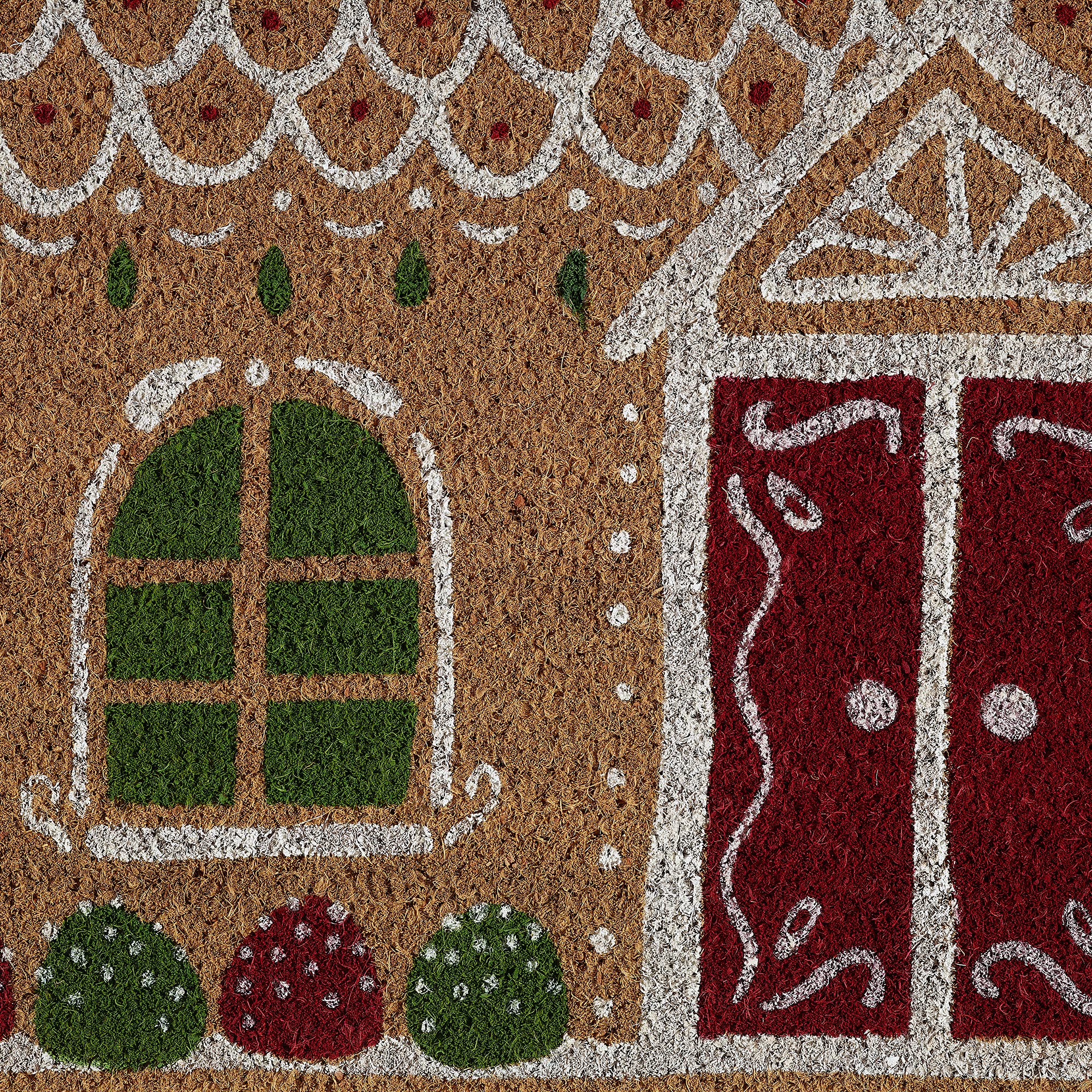 DII gingerbread house size comparison fitting standard doorway threshold