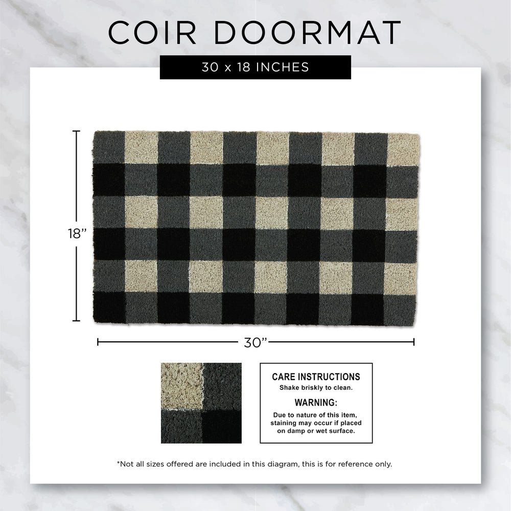 DII doormat on styled porch illustrating decorative appeal and functional use