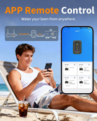 Diivoo four outlets angle displaying independent valves for precise watering