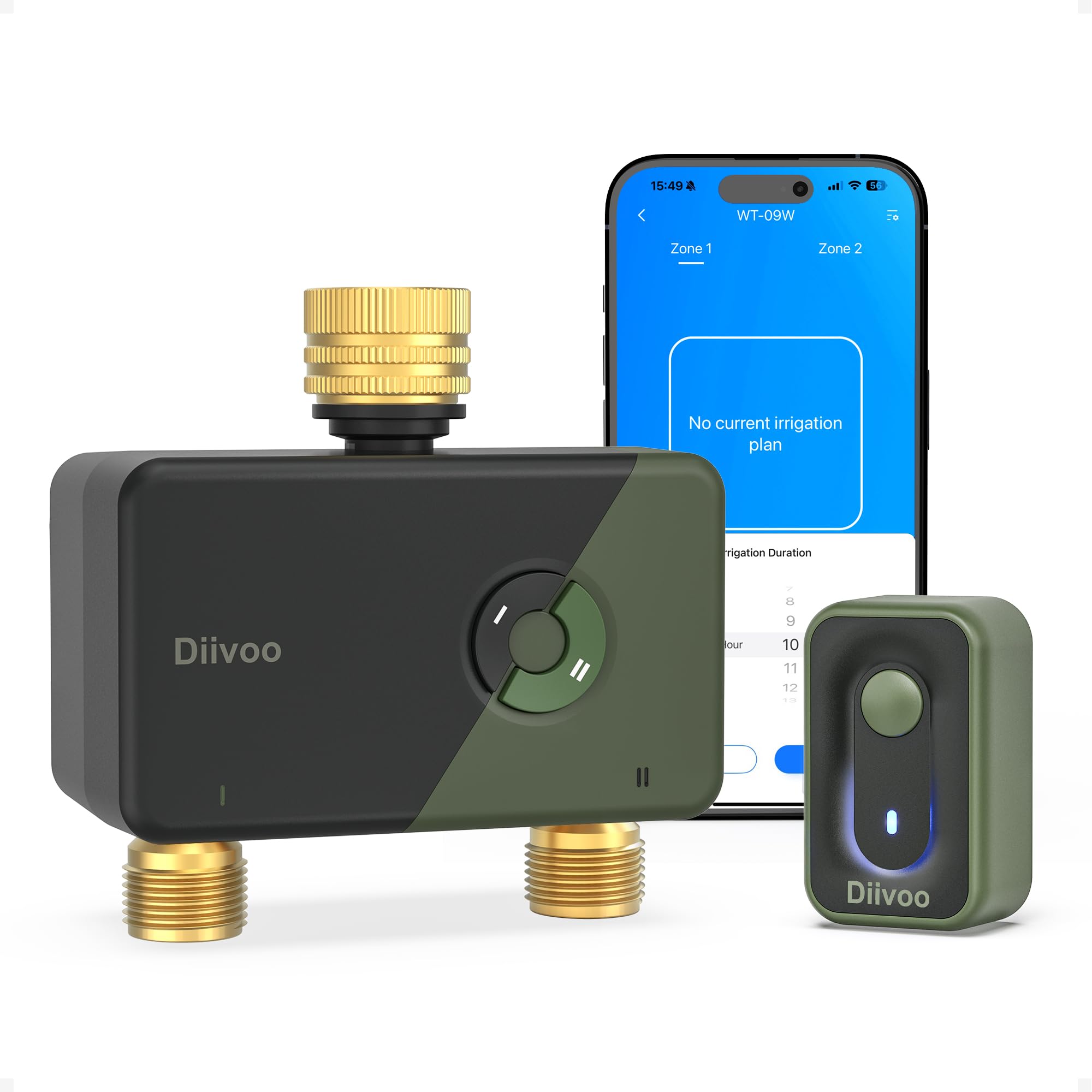 Diivoo front panel and display showing clear controls for easy operation