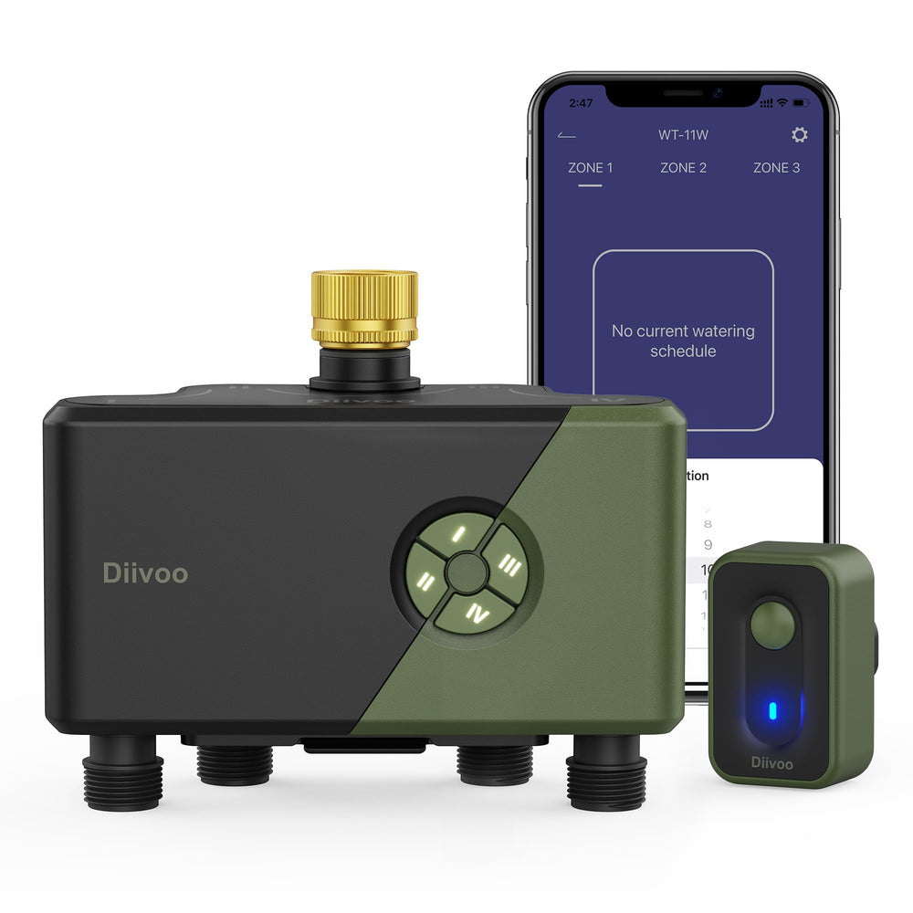 Diivoo front panel showing controls and LEDs for easy operation and quick setup