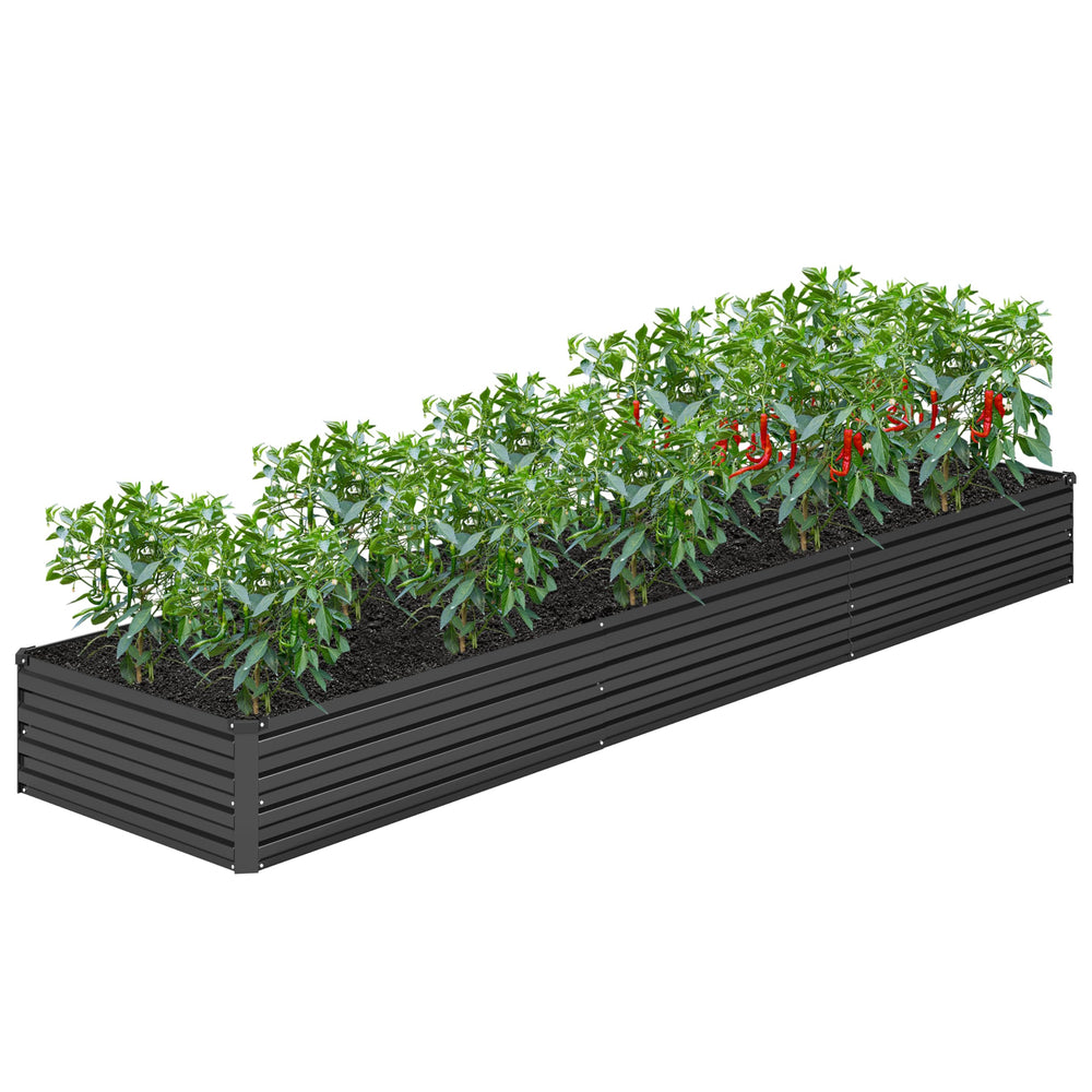 DIIYIV front view assembled raised garden bed showing full planting area and benefit durability