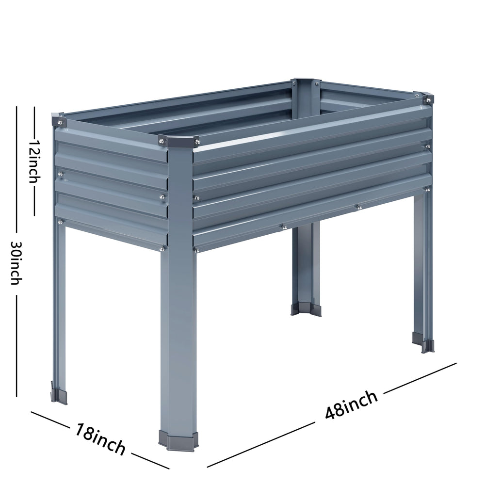DIIYIV elevated planter planted with vegetables demonstrating ergonomic gardening benefit