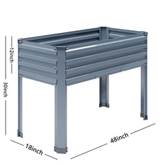 DIIYIV elevated planter planted with vegetables demonstrating ergonomic gardening benefit