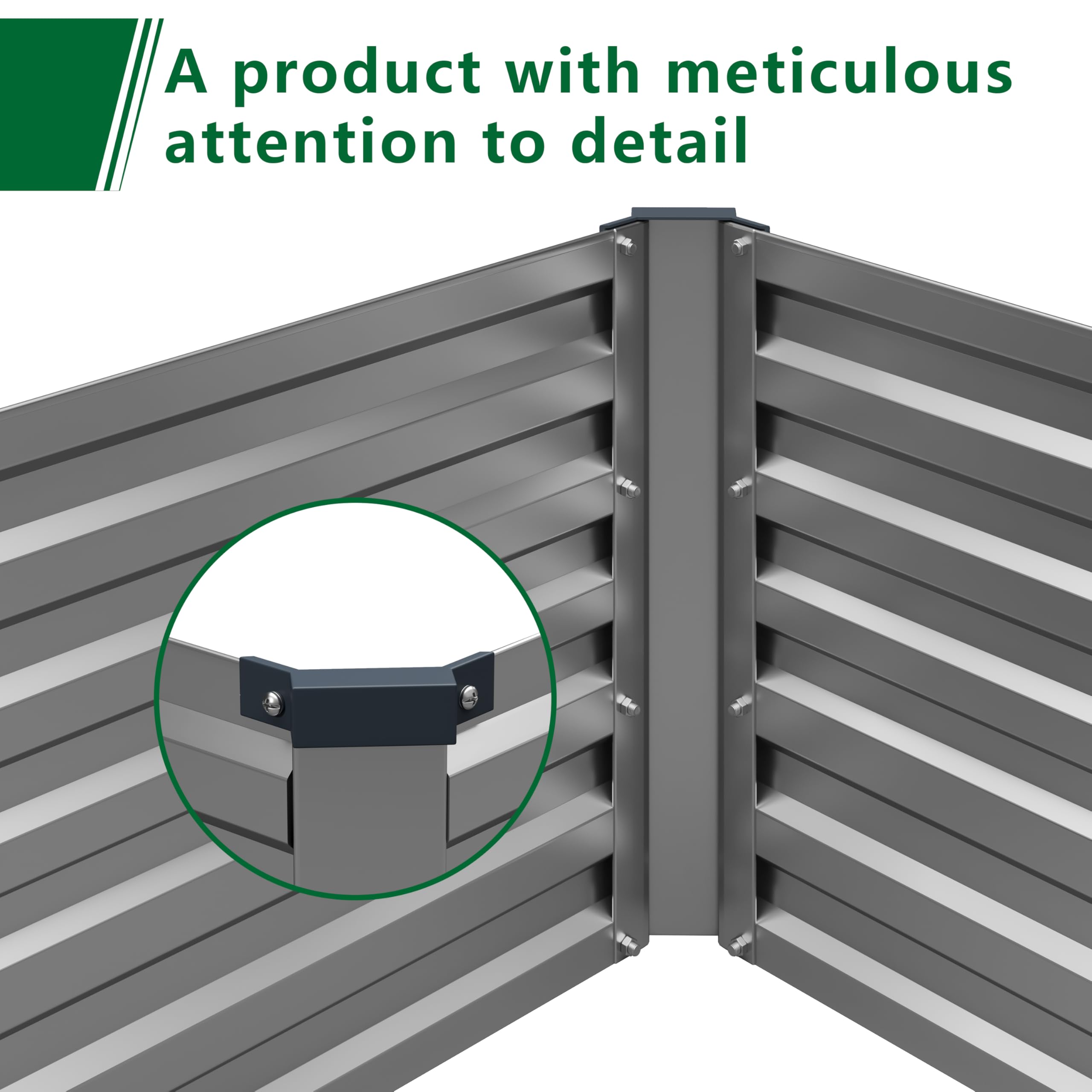 DIIYIV metal surface texture close-up showing durable galvanized finish