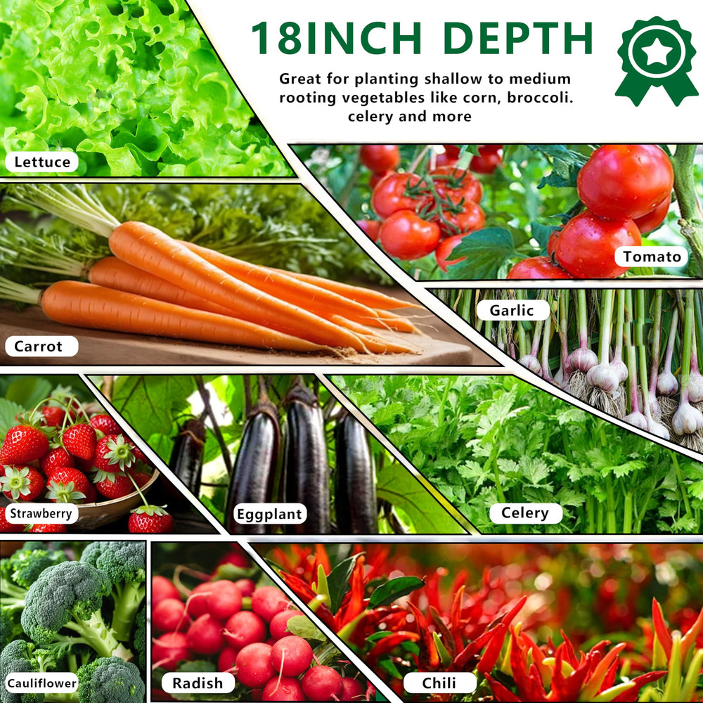 DIIYIV raised bed next to a human for scale showing large 144-inch length benefit