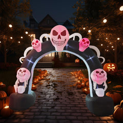 DILENK front view of skull archway showing dramatic entrance and curb appeal