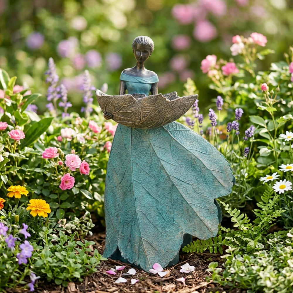 DiliComing fairy on patio setting illustrating decorative outdoor use