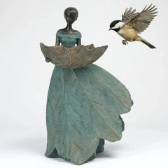 DiliComing fairy statue front view showing whimsical charm and durable detail