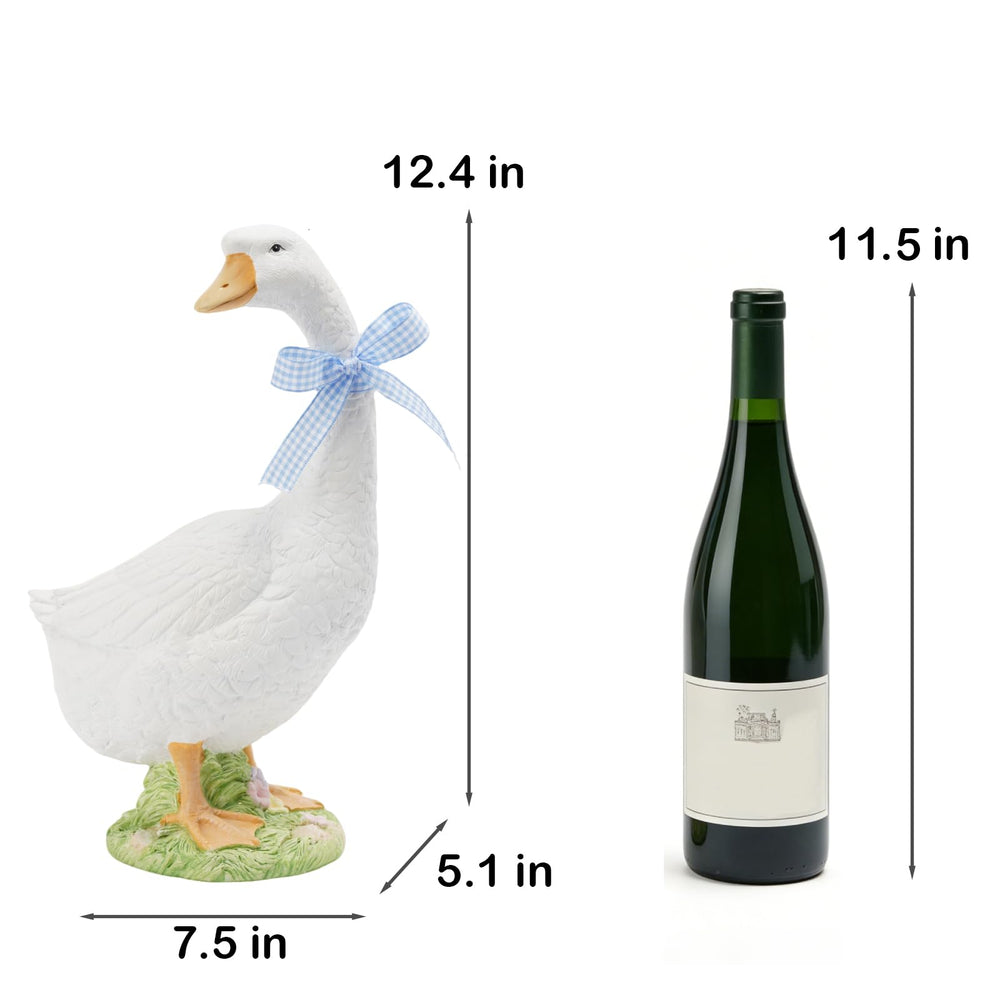 DiliComing goose with bonus pink bow included for gift versatility