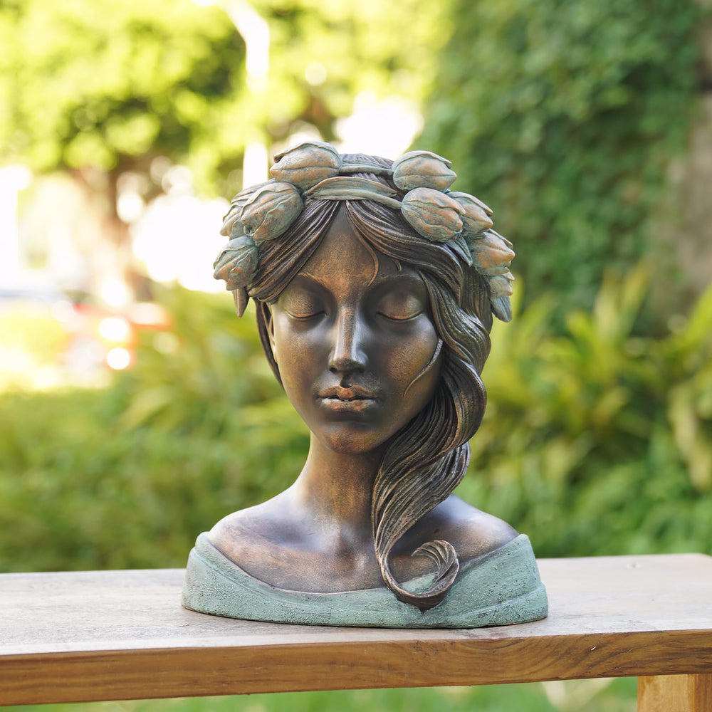 DiliComing close-up of facial detail and braided hair, highlights artisan texture and finish