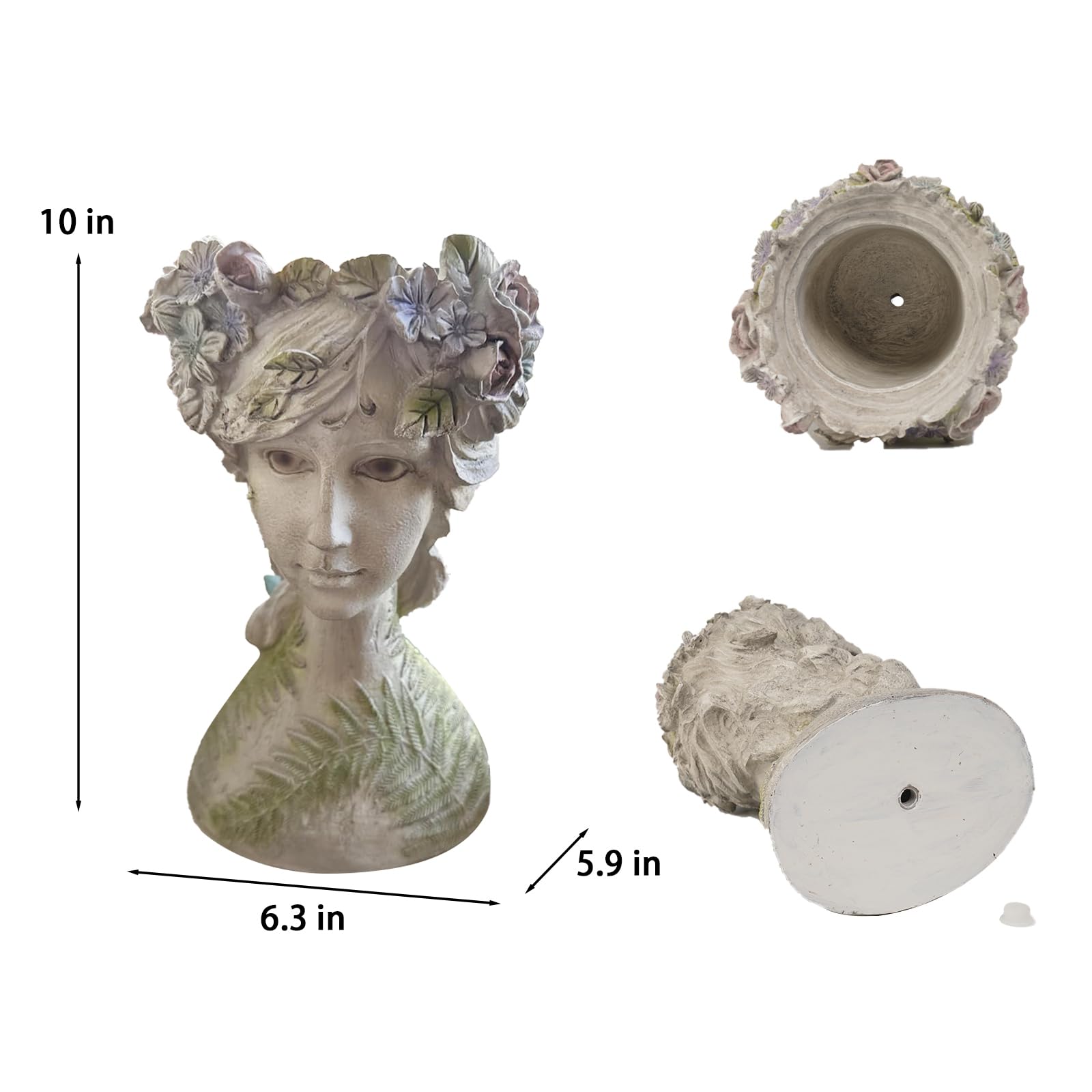 DiliComing planter filled with succulents on shelf offering low-maintenance greenery