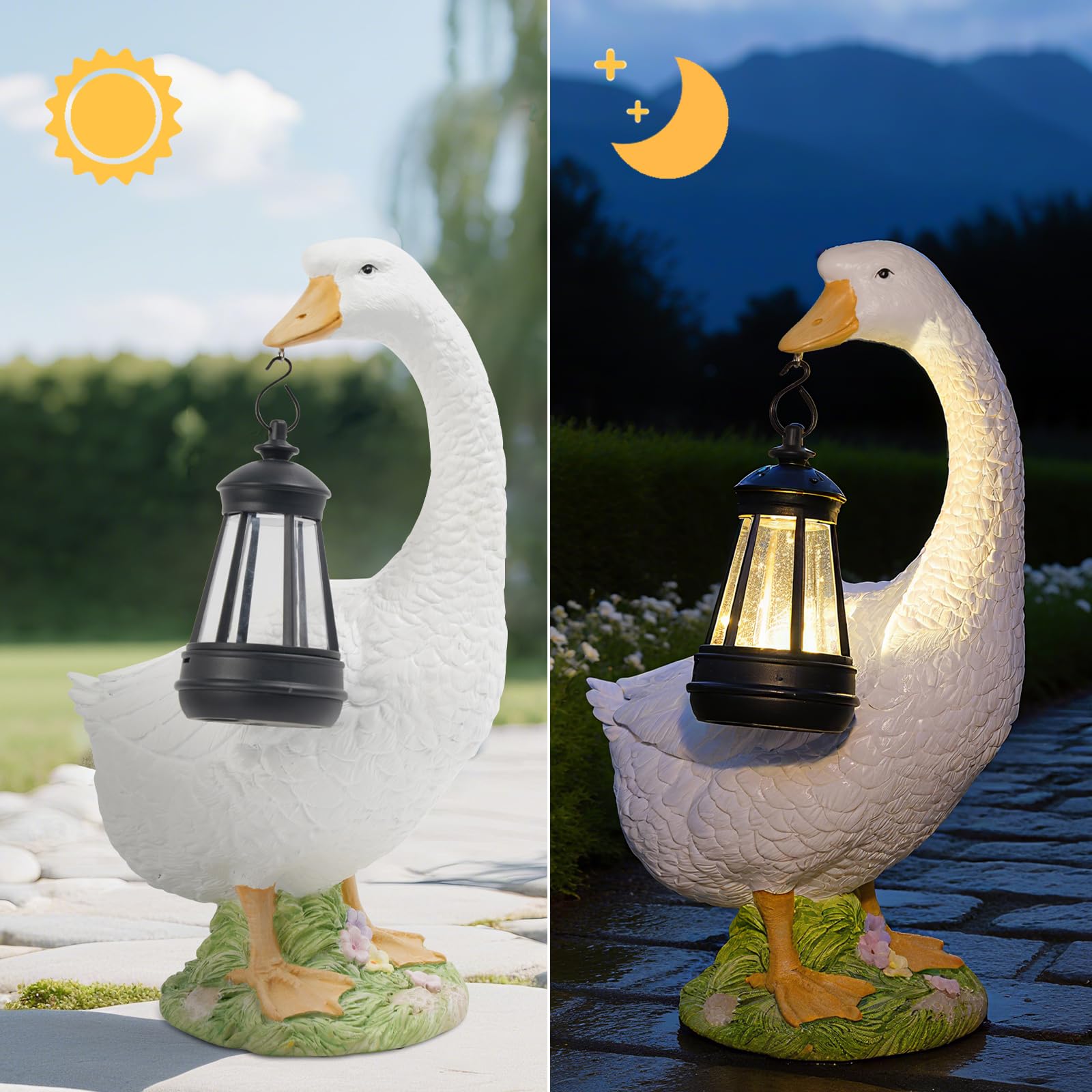 DiliComing glowing lantern at night offering soft pathway light