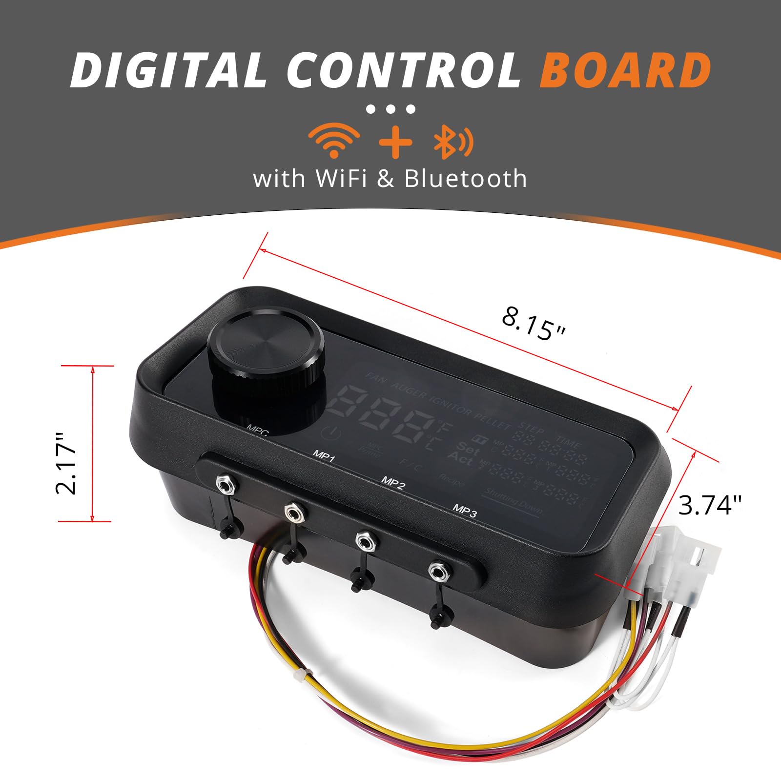 Dilomber close-up LED display showing clear temperature readout benefit