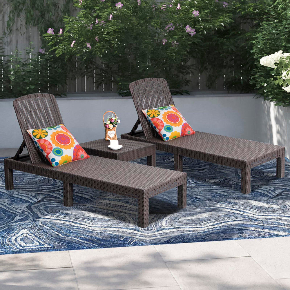 DIMAR GARDEN folded chaise for compact storage and easy transport convenience