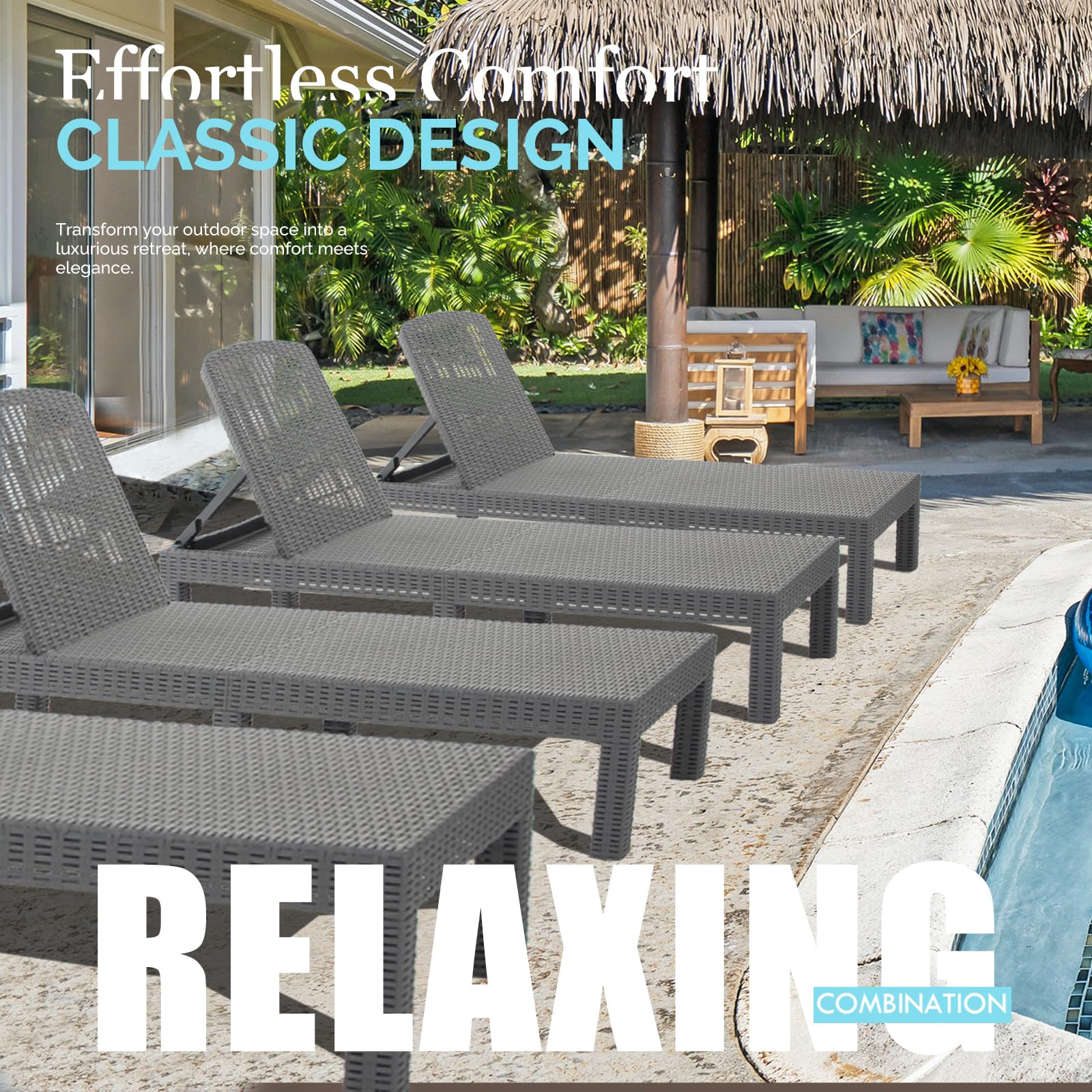 DIMAR GARDEN resin texture close-up showing waterproof durable finish
