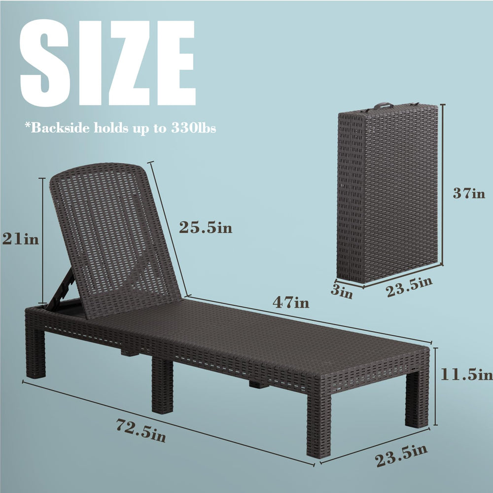 DIMAR GARDEN chaise with person to show scale and comfortable outdoor seating
