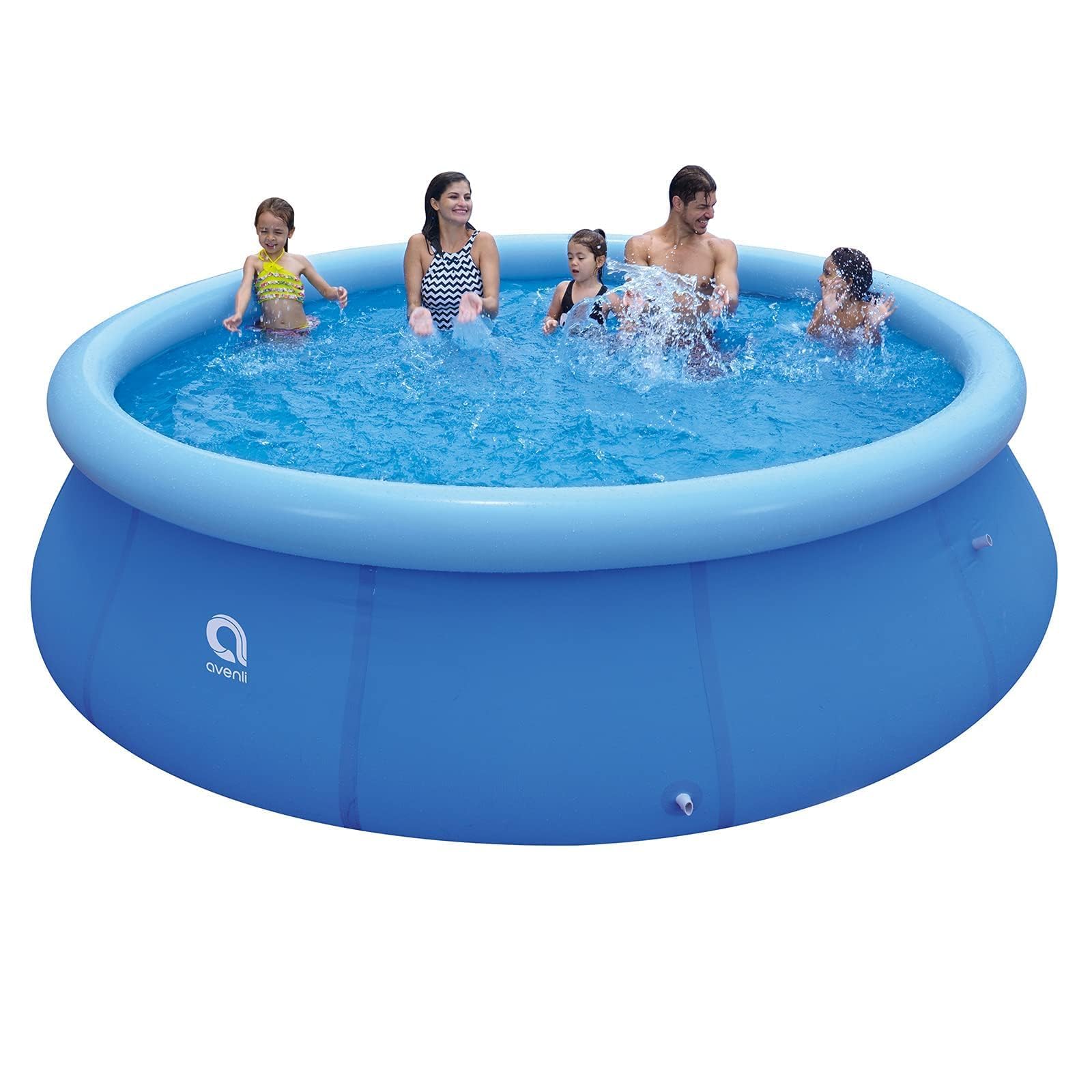 DIMAR GARDEN front view of assembled pool showing full shape and capacity benefit