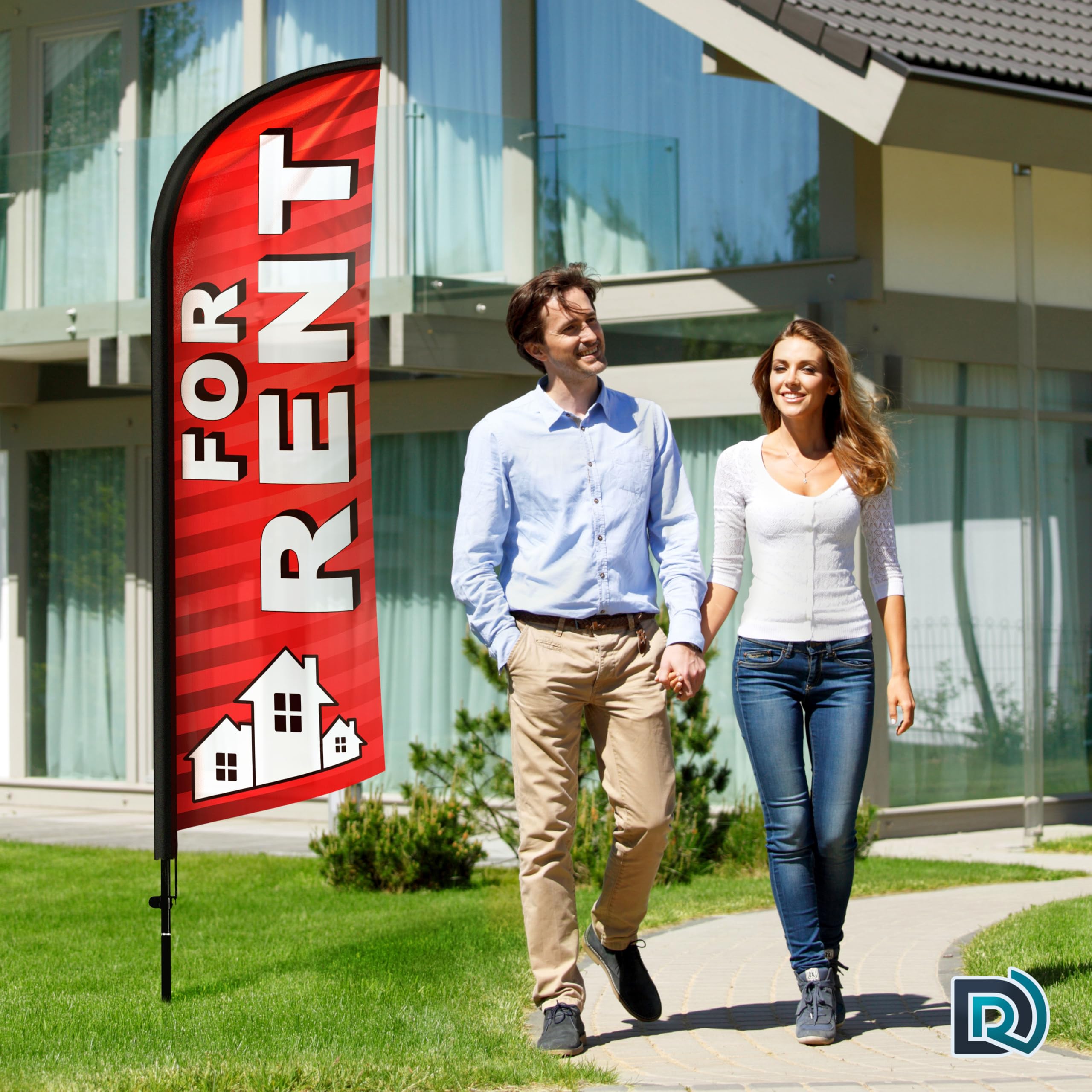 DIMARONGTON realtor placing flag at listing for quick property advertising