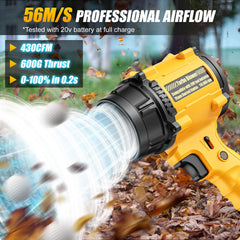 Dinftin side profile with DeWalt 20V battery installed demonstrating cross-brand compatibility