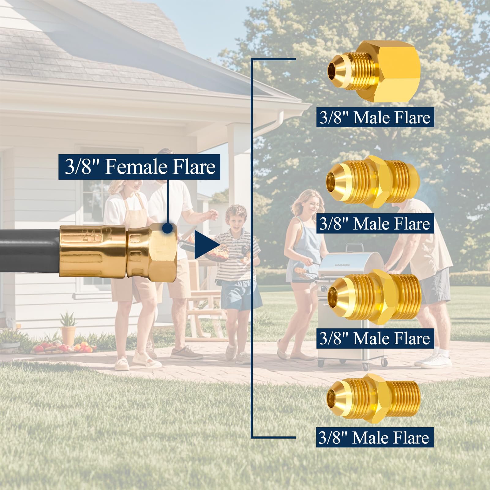 Dingbaayee 24ft hose laid out to show length and placement benefit